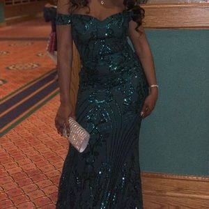 Emerald Sequin Mermaid dress